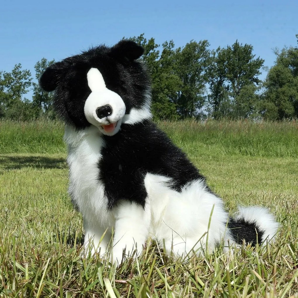 Câine de pluș Rappa Border Collie 40 cm ECO -FRIENDLY