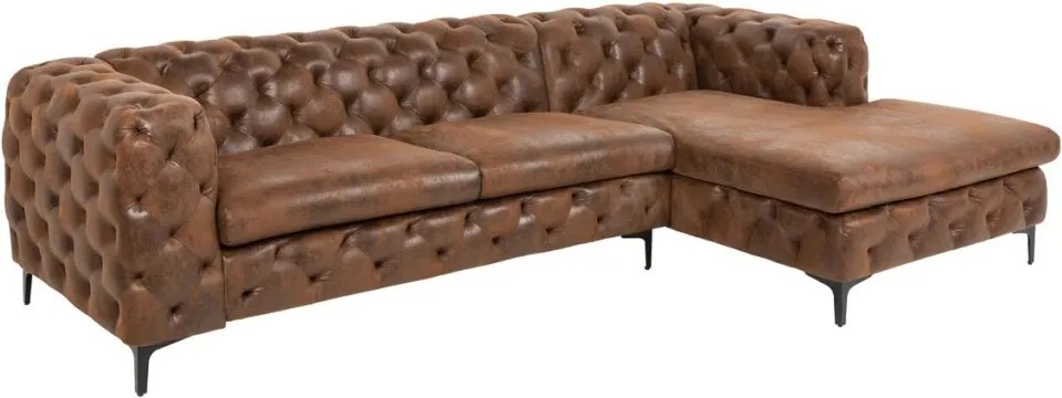 Coltar design Chesterfield, Microfibra, Maro Antic, MODERN BAROCK