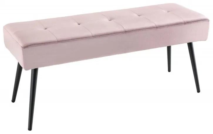 Bancheta tapitata design modern Boutique 100cm, roz