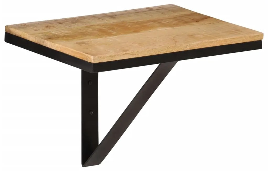 vidaXL Raft de perete, 40x30x32 cm, lemn masiv de mango și fier