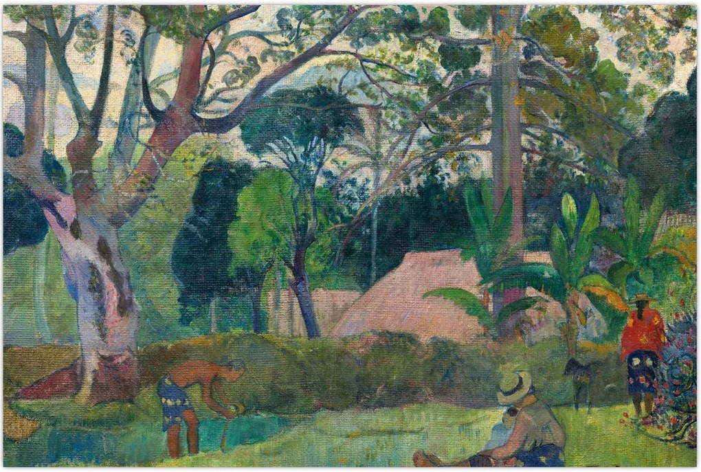 Tablou - Paul Gauguin, Te raau rahi (The Big Tree), reproducere (90x60 cm)