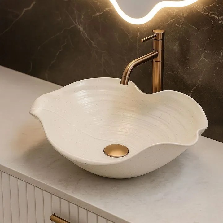 Lavoar ceramic pentru blat REA HM-02 Handmade ART