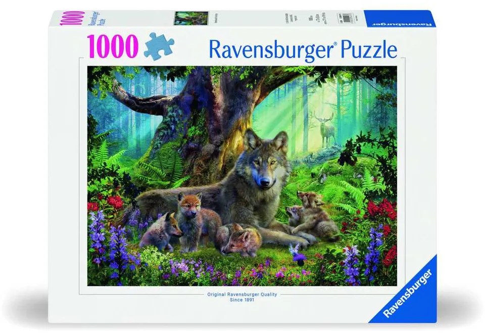 PUZZLE FAMILIE LUPI 1000 PIESE DESIGN NOU - RAVENSBURGER (RVSPA00477)