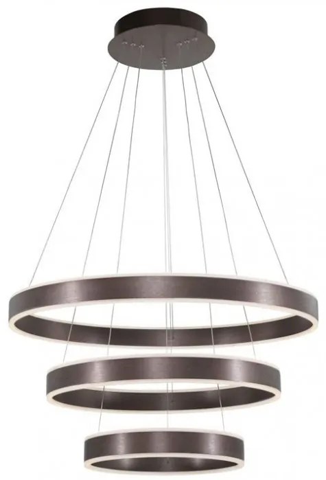 Lustra LED dimabila design modern 80cm Nador III Coffee