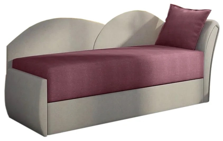 Expedo Canapea extensibilă RICCARDO, 200x80x75, violet + gri (alova23/alova10), dreapta