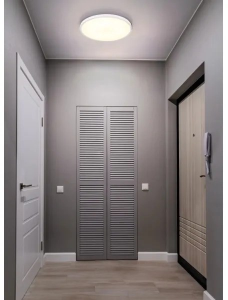 Globo 41566-20W - Plafonieră LED NIELSEN LED/20W/230V 4000K Ø 30 cm alb