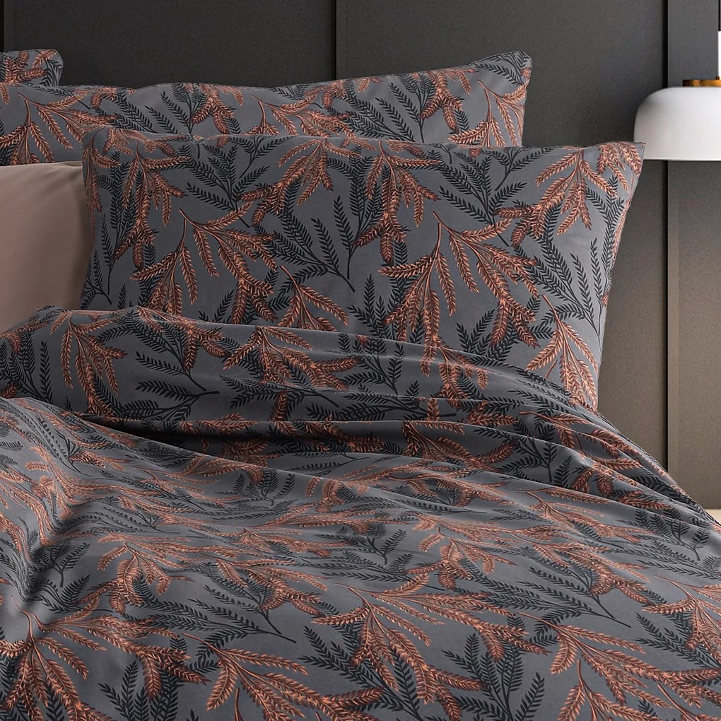 Lenjerie de pat din bumbac renforce 4Home MidnightFern , 140 x 200 cm, 70 x 90 cm