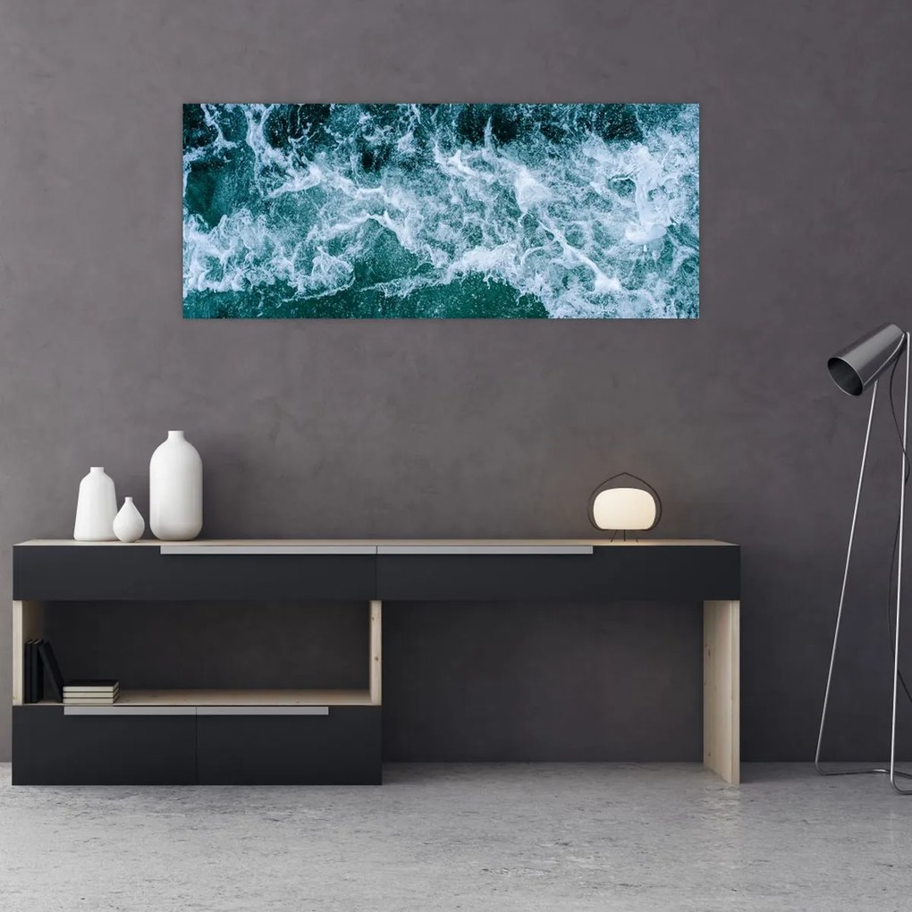 Tablou - Valuri oceanice (120x50 cm)