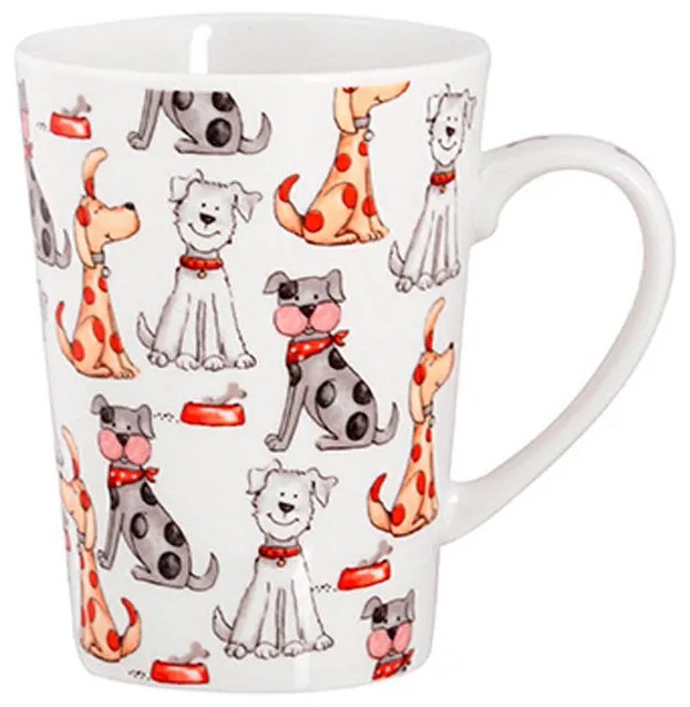 Cană ceramică mare CÂINI, 460 ml