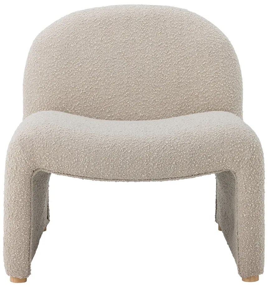 Fotoliu crem cu tapițerie din țesătură bouclé Neel – Bloomingville