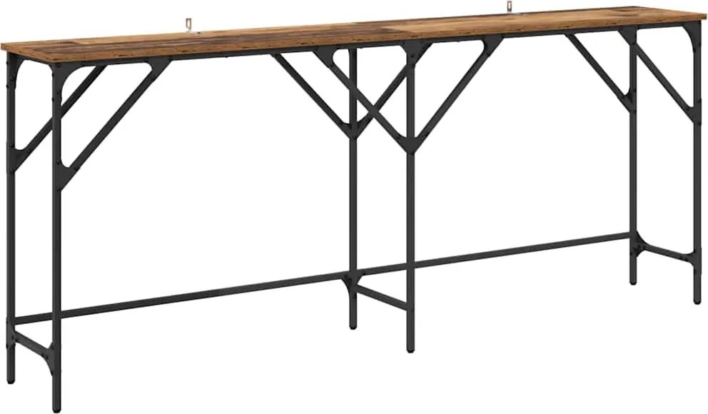 vidaXL Masă de consolă Lemn Vechi 180 x 30 x 75 cm Lemn compozit