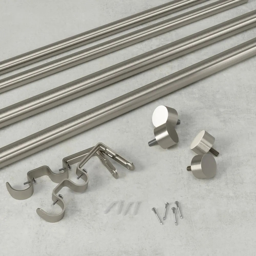 Galerie de perdea extensibilă 305-457 cm din oțel Cappa – Umbra
