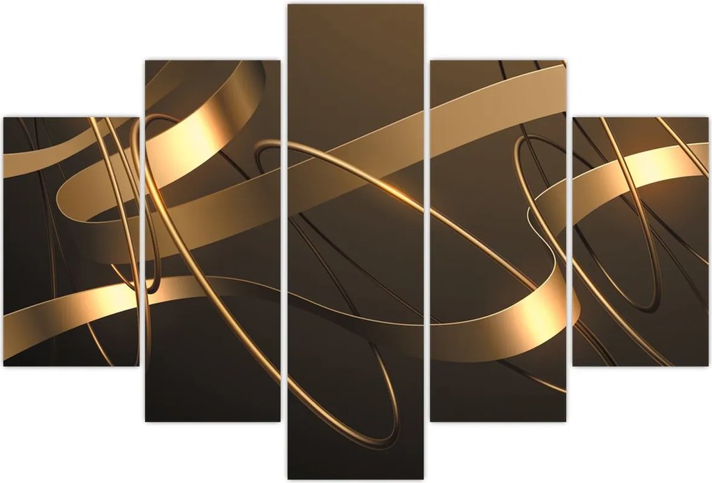 Tablou - Panglici de bronz (150x105 cm)