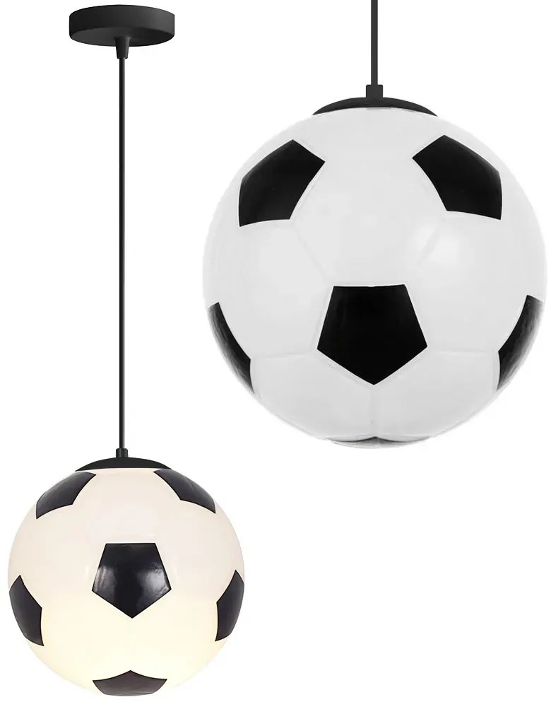 Plafonieră suspendată în formă de minge de fotbal