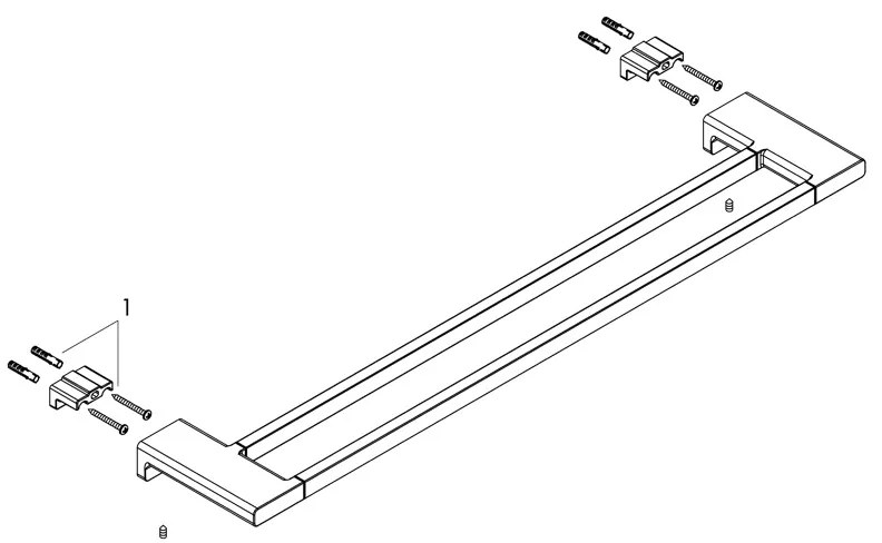 Portprosop dublu, Hansgrohe, AddStoris, crom