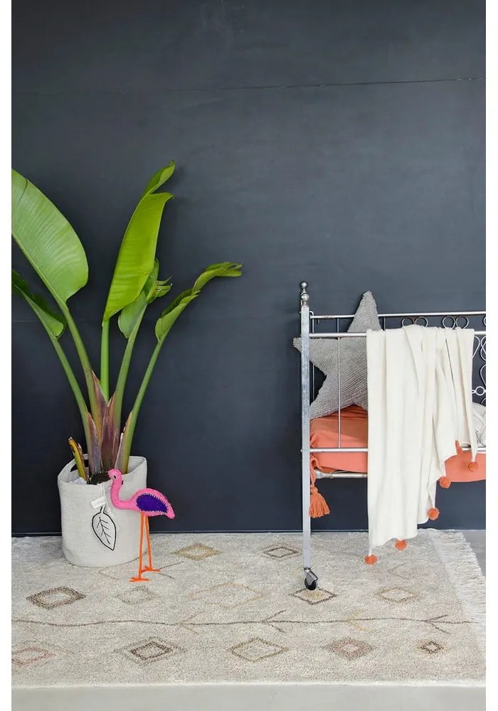 Covor bej lavabil/țesut manual din bumbac 170x240 cm Kaarol Earth – Lorena Canals