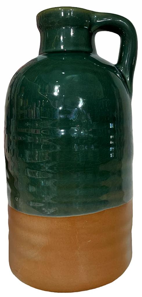Vaza ceramica Maribel 23cm, Verde