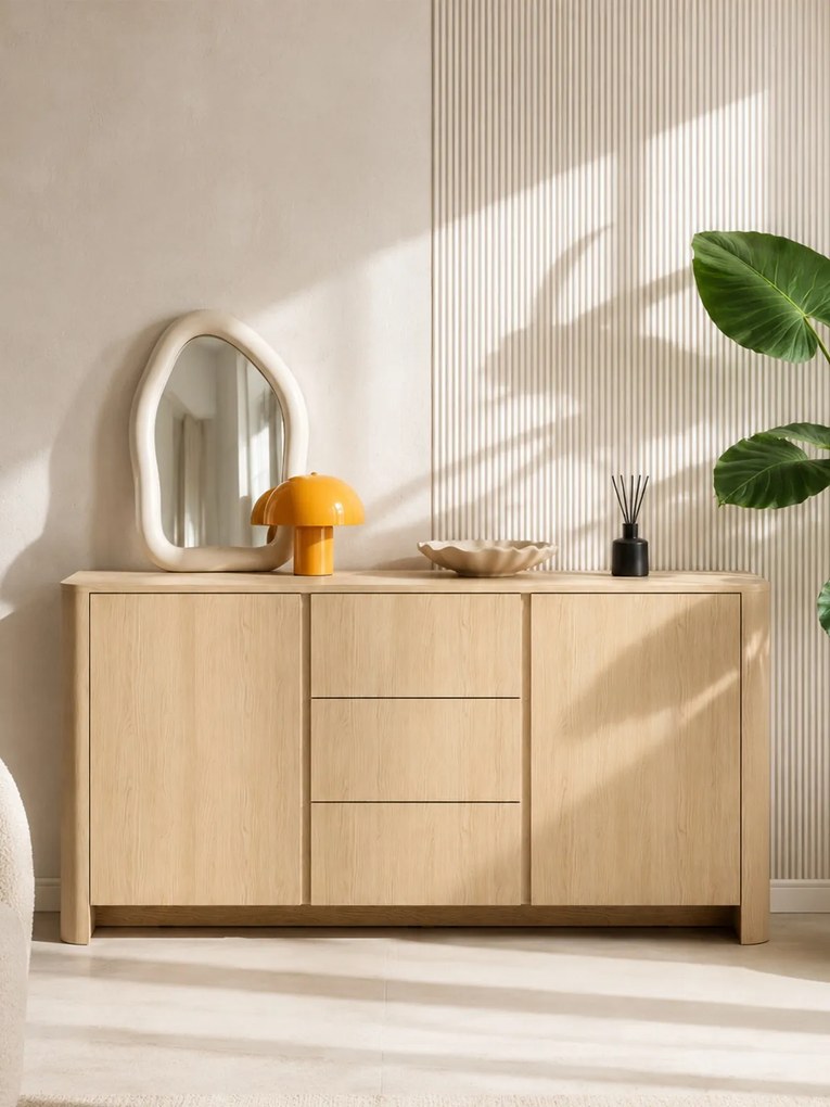 Comodă Sorrenti 168 cm cu sertare - stejar Vicenza