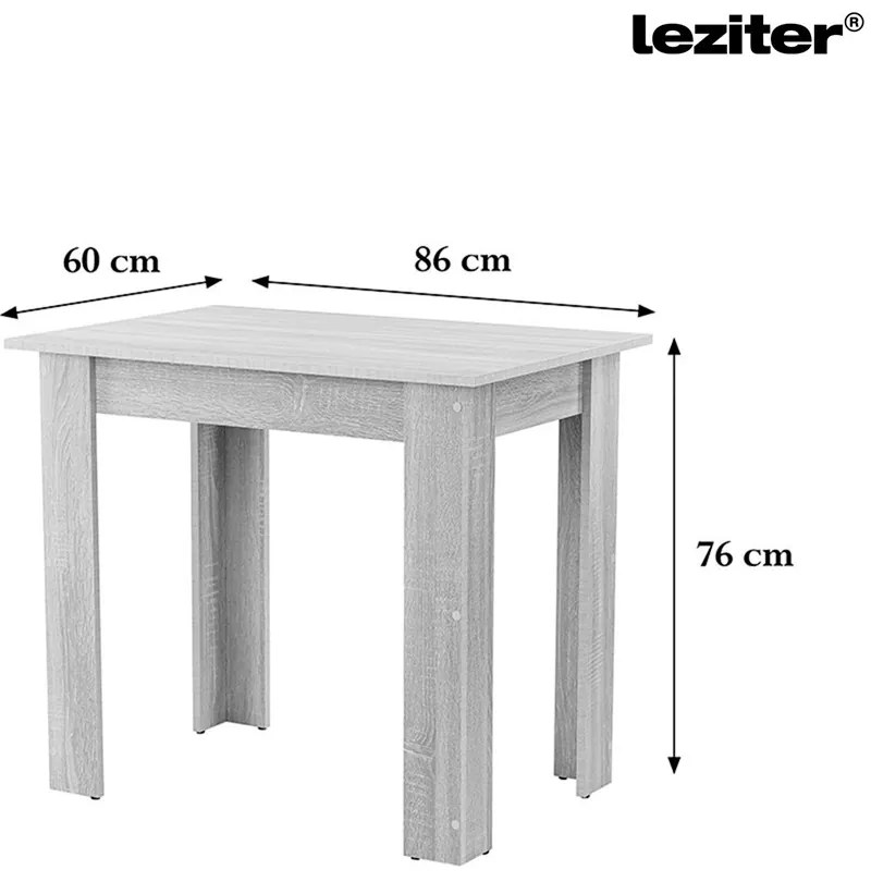 Set de masă Amina 4+1 bej-stejar York
