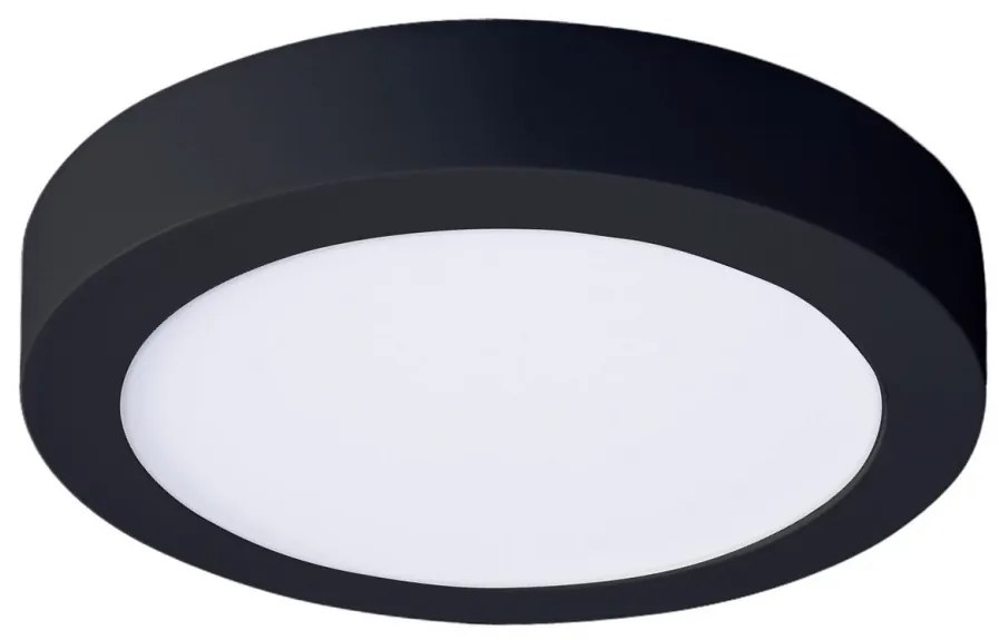 Plafonieră LED/12W/230V 3000/4000/6000K negru rotund Solight WD172-B