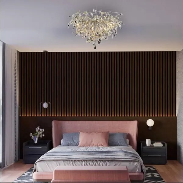 Lustră de cristal aplicată 12xG9/40W/230V crom