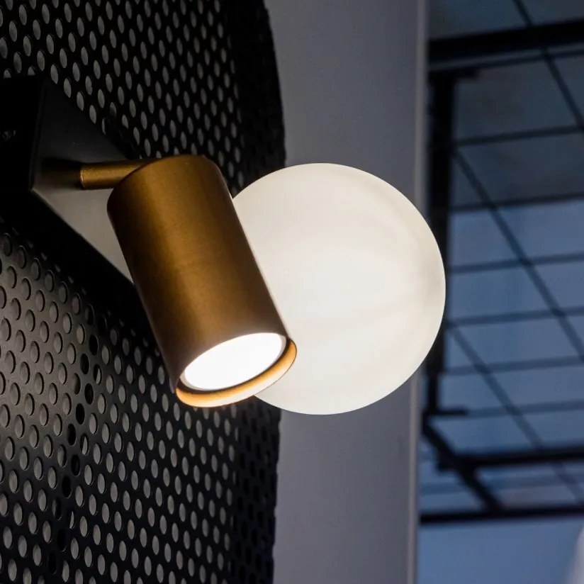 Spot LED Klausen Spoty AP2 Modern 27x16cm, Corp Iluminat Perete Alama Negru, Dubla Sursa E14 GU10, Lampa Ambientala Design Urban pentru Interior