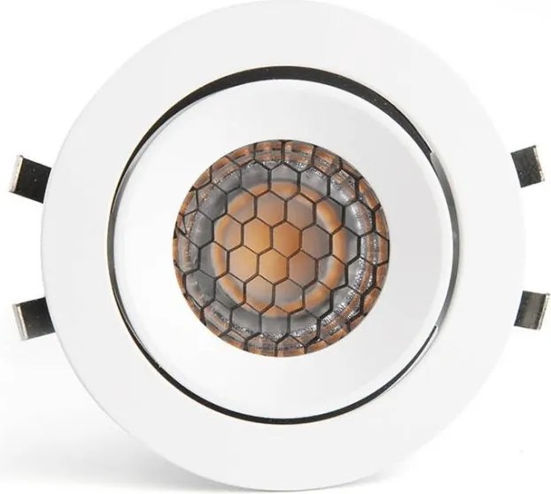 Spot LED incastrat directionabil IP44 KIVI alb 7W 2700K