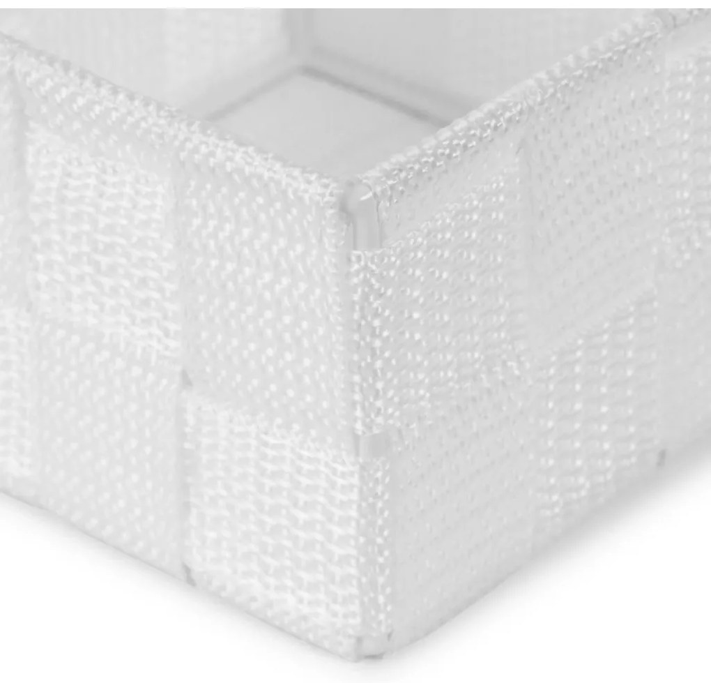 Organizator de depozitare Compactor S TEX,12 x 12 x 7 cm, alb, S