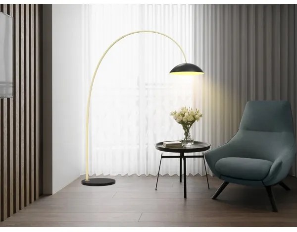 Lampadar LED dimabil Wofi 3001-104 ROSCOFF LED/21W/230V negru/auriu