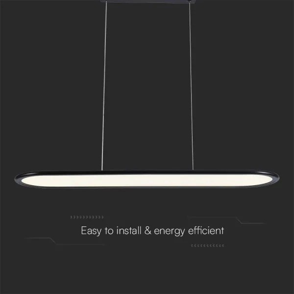 Lustră LED pe cablu LED/24W/230V 4000K negru