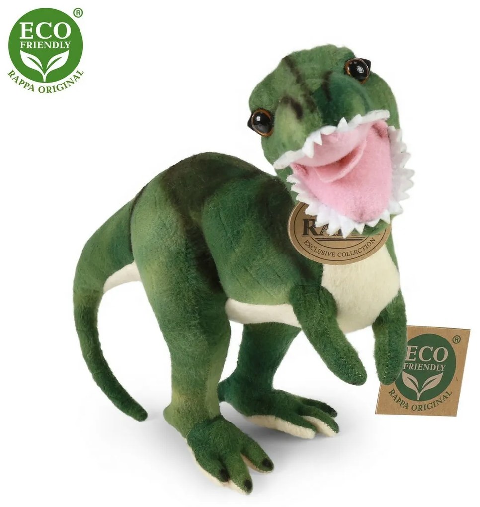 Jucărie pluș Rappa T-Rex, 26 cm ECO-FRIENDLY