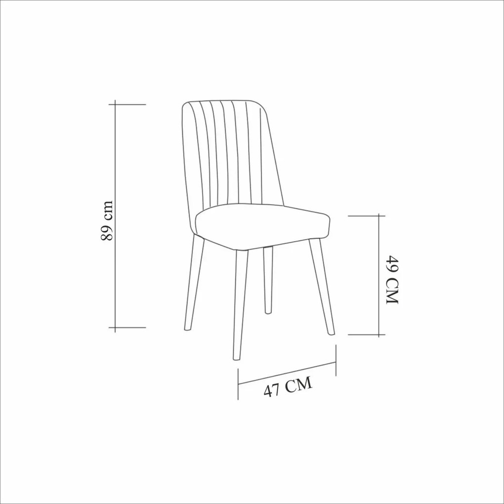 Set masa si scaune (5 piese) Costa White-Grey
