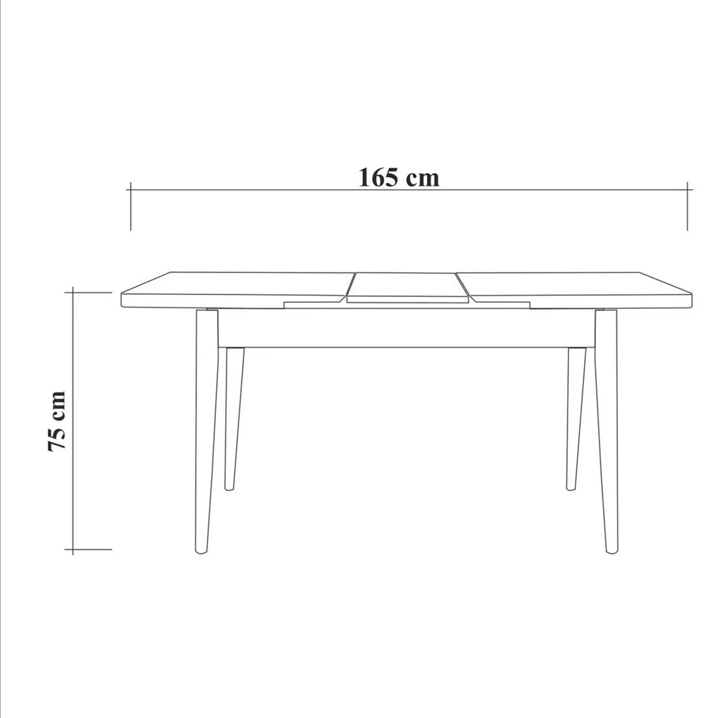 Masă de sufragerie Vina Walnut