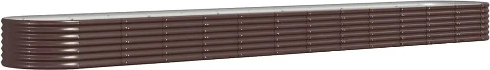 vidaXL Strat înălțat grădină 512x80x36 cm oțel galvanizat