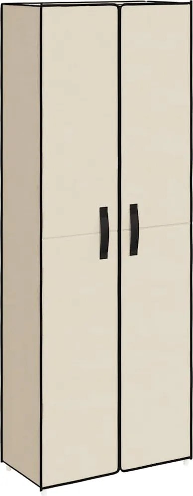 vidaXL Pantofar, crem, 60x30x166 cm, material textil