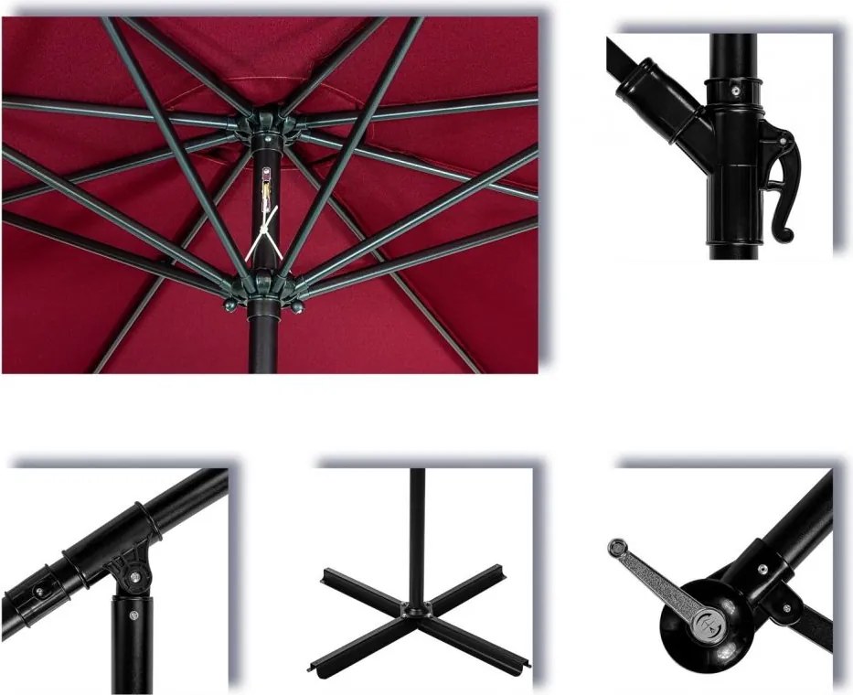 STILISTA Umbrelă cu husă Ø 3 m, bej