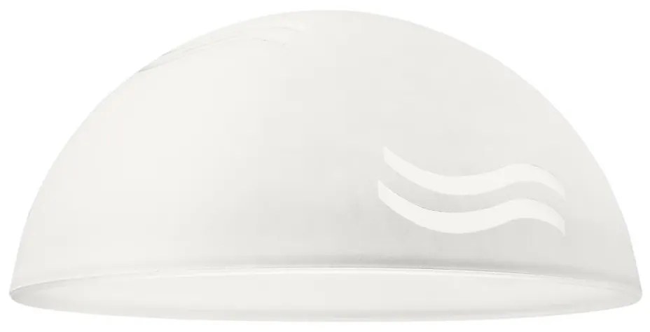 Abajur de rezervă din sticlă SFERA E27 140x300 mm alb