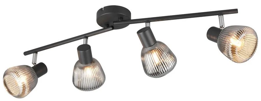 Spot negru ø 10 cm Tarifa – Trio