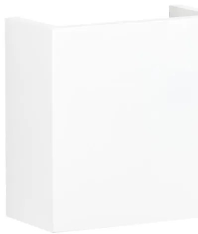 Aplica LED de perete cu lumina ambientala design modern Gent alb