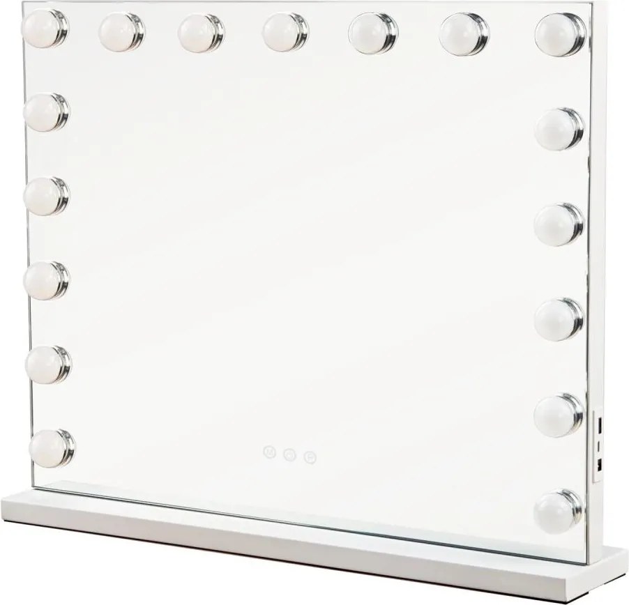 Brilagi - Oglindă de machiaj LED reglabilă HOLLYWOOD LED/15W/230V 60x50 cm albă