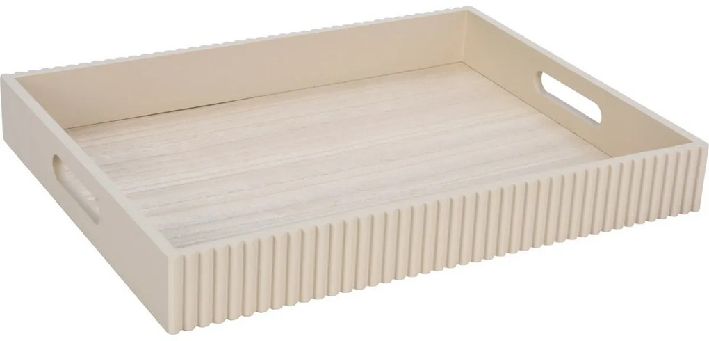 Set de tăvi de servire Stripes bej, 2 buc