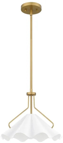 Lustră pe tijă Quoizel QZ-MEJIA-1P-S-AB MEJIA 1xE27/60W/230V d. 35,6 cm alamă