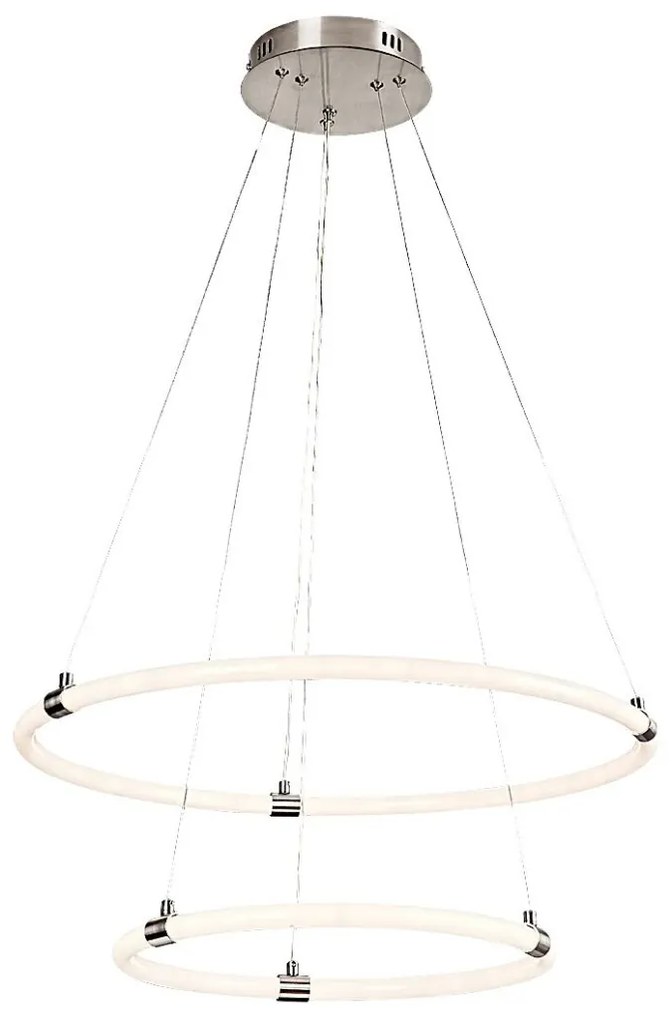 Lustra LED cu telecomanda, circulara 2 inele Irelia
