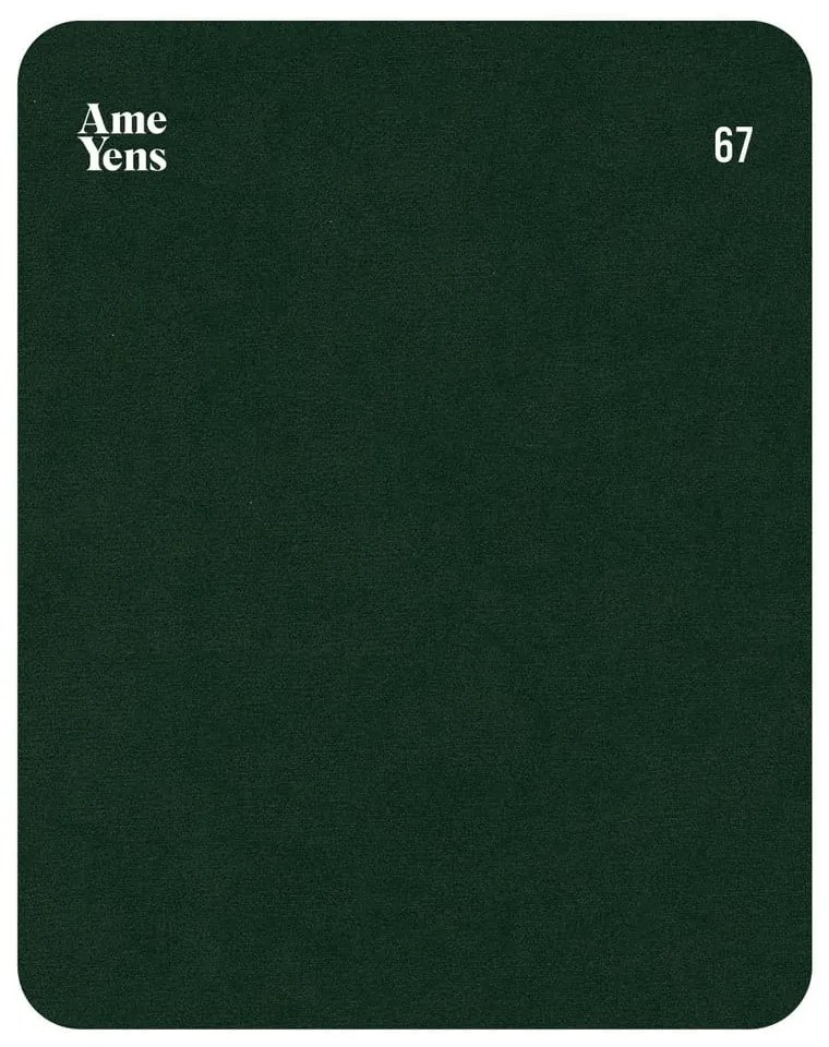 Fotoliu de relaxare verde închis cu tapițerie din catifea Kukumo – Ame Yens