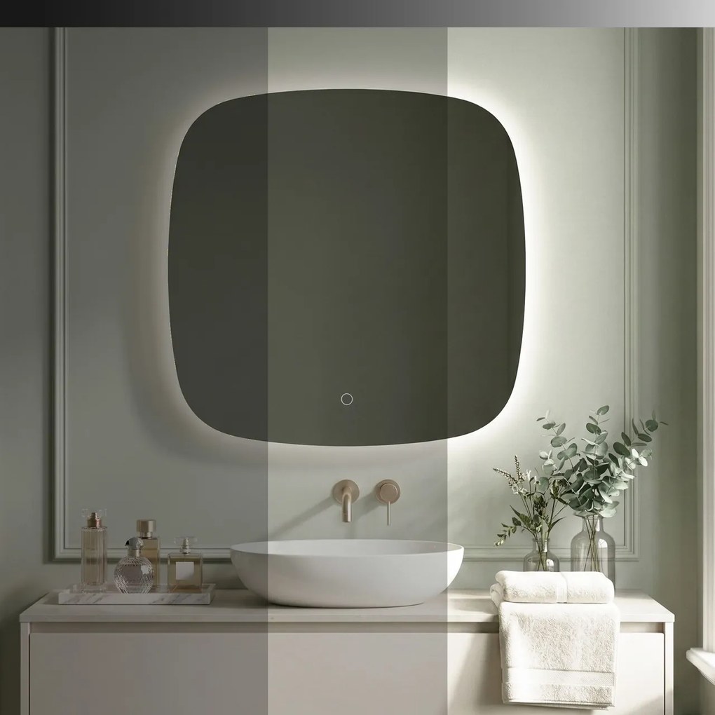 Oglindă LED 70x70cm TOP