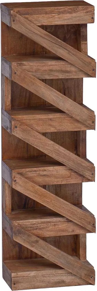 vidaXL Raft pentru vin natural 24 x 14 x 80 cm Lemn masiv de mahon