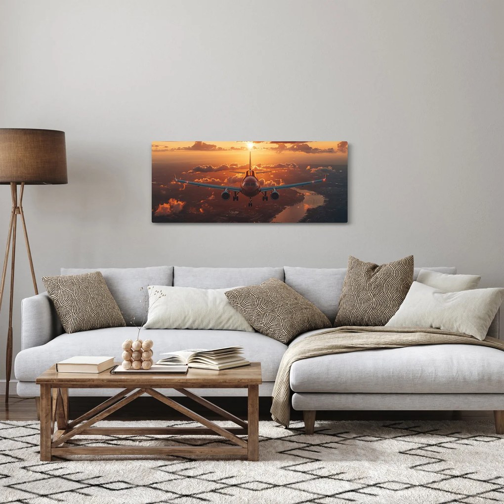 Tablou - Avion de transport (120x50 cm)