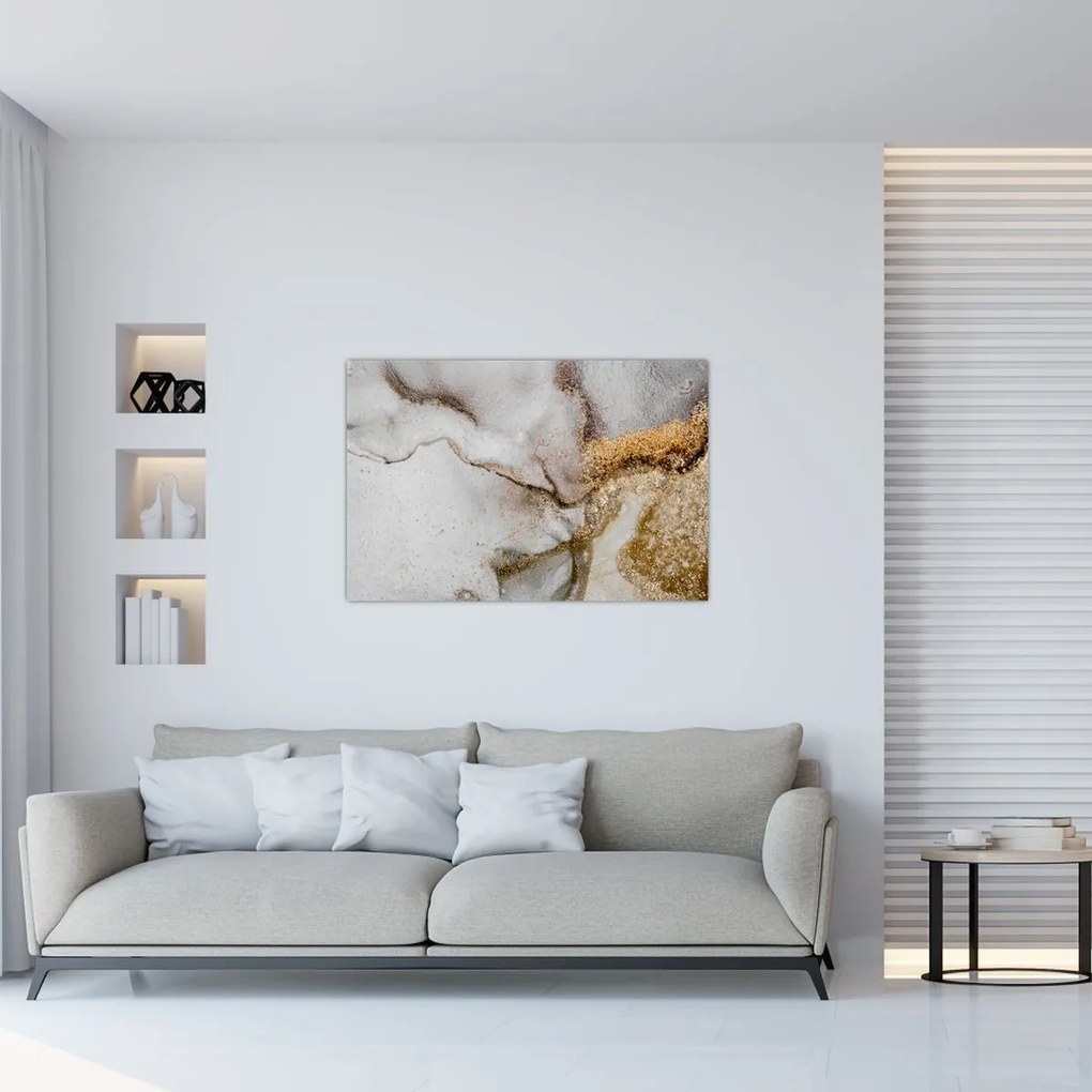 Tablou - Cerneală de marmură (90x60 cm)