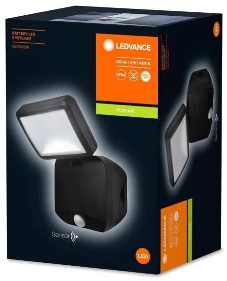 Proiector LED de perete de exterior cu senzor SPOTLIGHT LED/4W/6V IP54 Ledvance