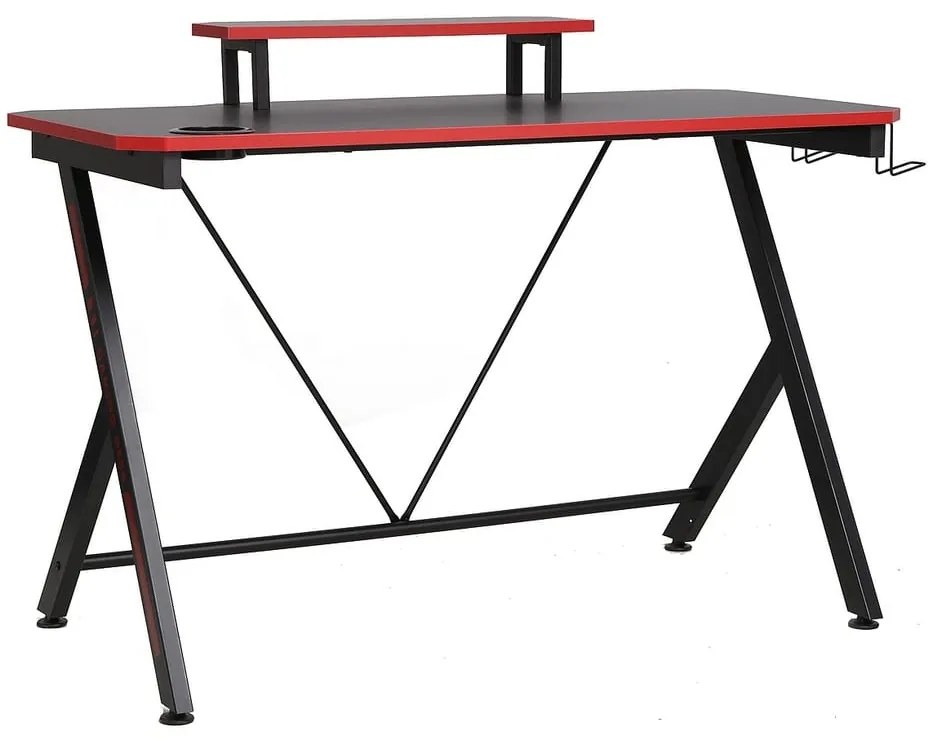 Masa PC Dagobert, neagra/rosu